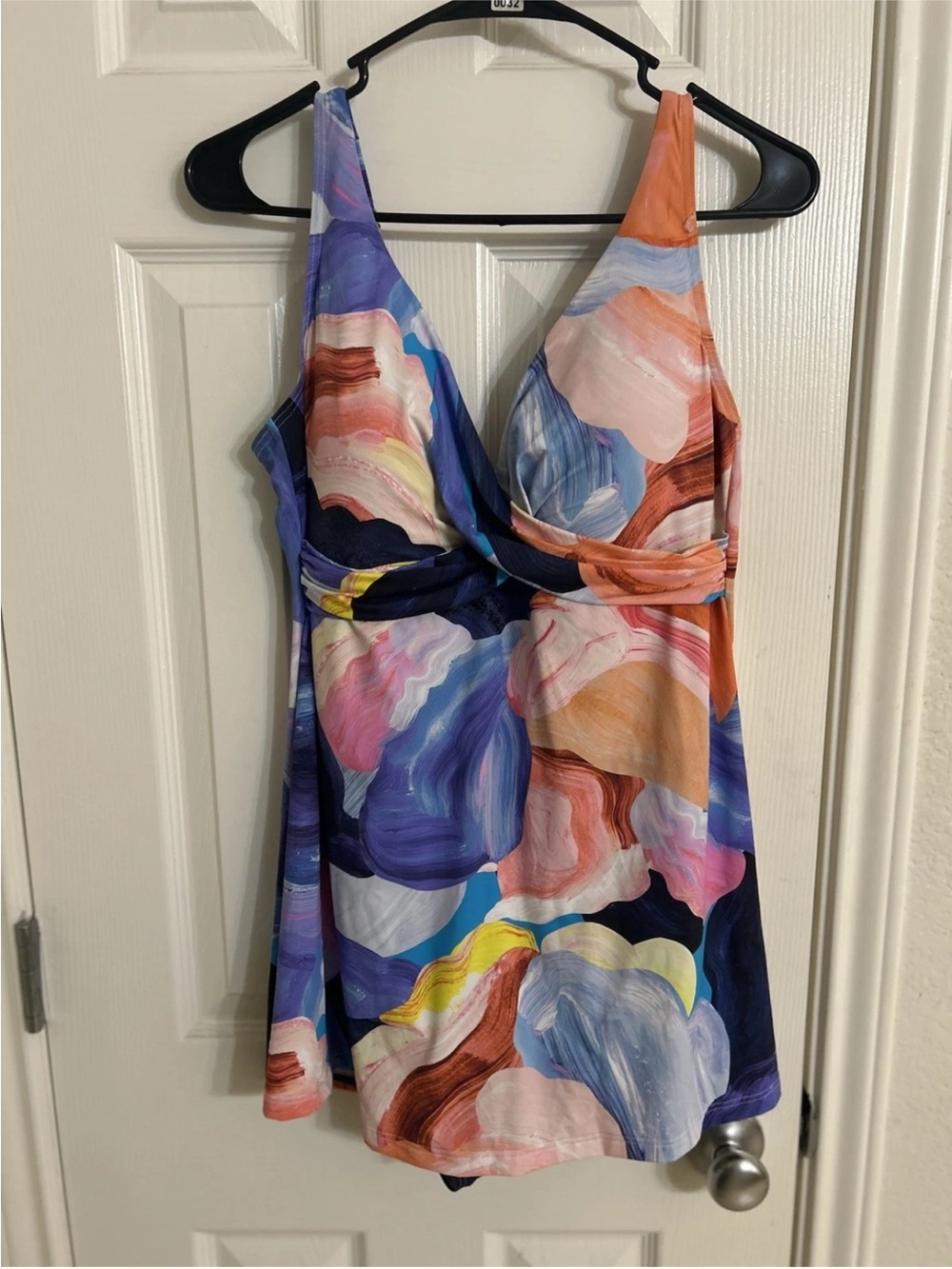 Artesands Arte A La Rue Delacroix Swimdress Abstract Luxury Swimsuit US 12